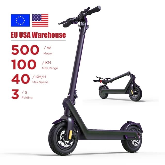 Adult double shock  absorbed electrif scooter 10 inch portable foldable mobility scooter