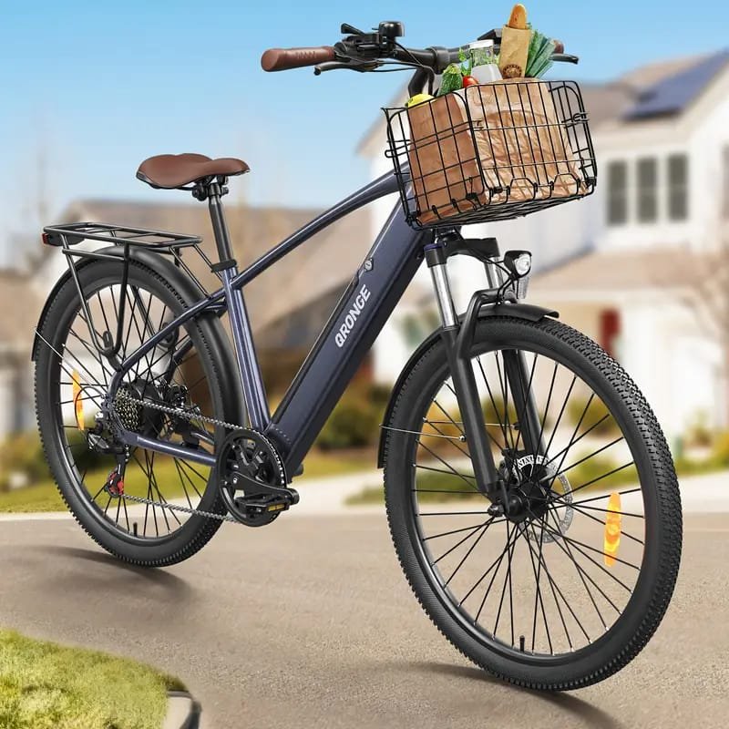 Electric Bicycle, 27.5" Electric Mountain Bike with 48V 499Wh Removable Battery Peak 749W Motor, 21 Speed Ebike, Up to 50 Miles, 19 MPH Electric Bike