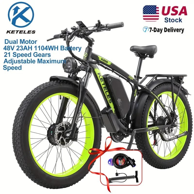 Electric Bicycle, 27.5" Electric Mountain Bike with 48V 499Wh Removable Battery Peak 749W Motor, 21 Speed Ebike, Up to 50 Miles, 19 MPH Electric Bike