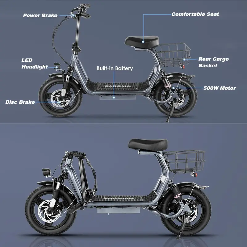 Two-wheeled Scooter 48v Brushless Motor 15ah Lithium Battery