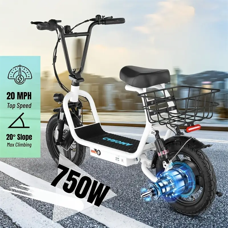 Two-wheeled Scooter 48v Brushless Motor 15ah Lithium Battery