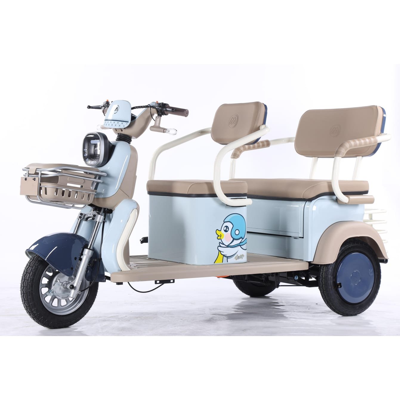 Electric Cargo Trike Canopy 1000W Motor Power 1000W Motor Power 400kg Payload Capacity Steel Material 60v Passenger Trike