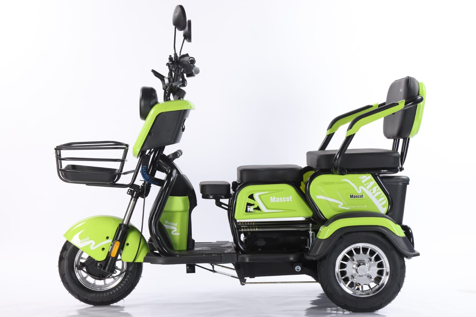 Electric Cargo Trike Canopy 1000W Motor Power 1000W Motor Power 400kg Payload Capacity Steel Material 60v Passenger Trike