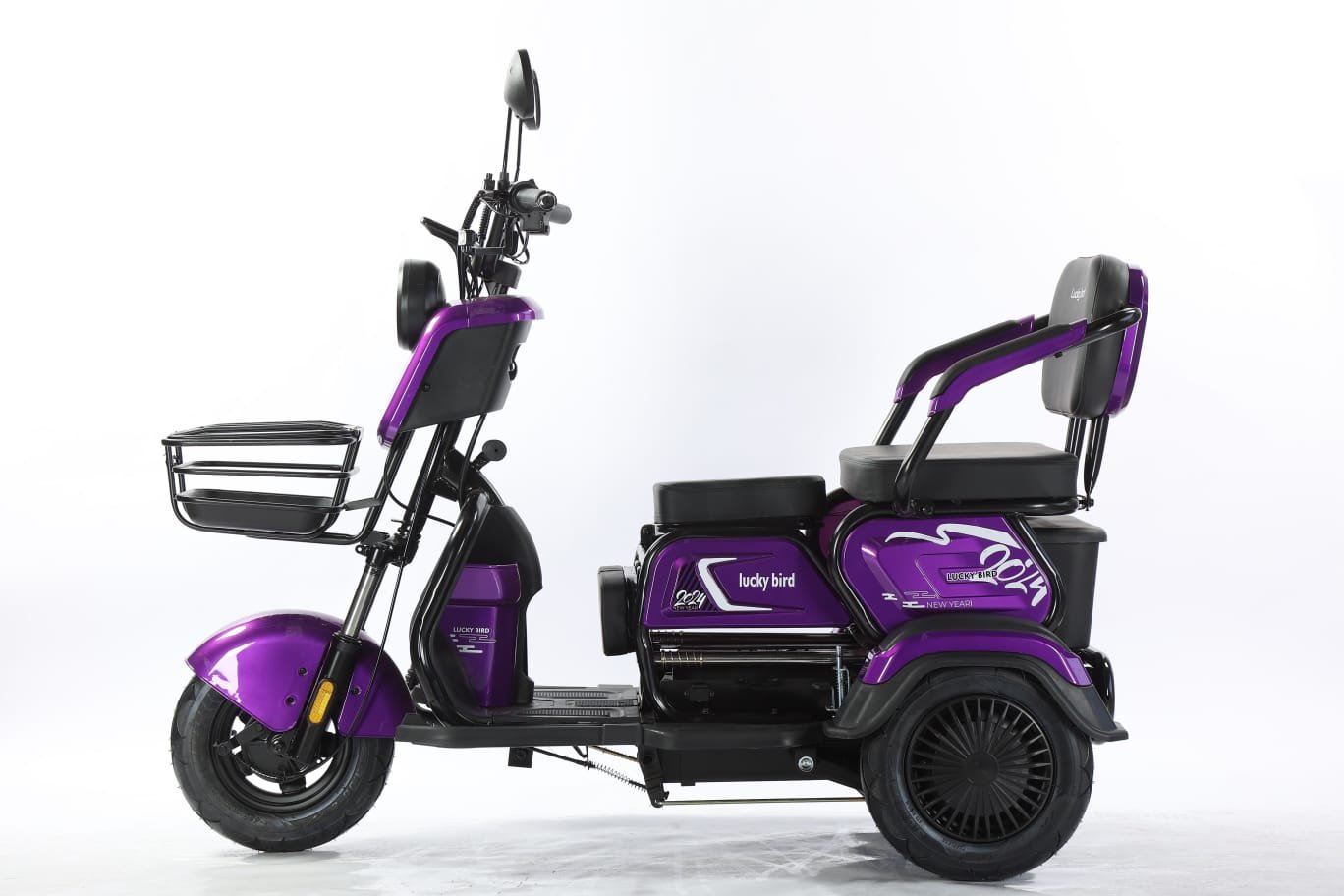 Electric Cargo Trike Canopy 1000W Motor Power 1000W Motor Power 400kg Payload Capacity Steel Material 60v Passenger Trike